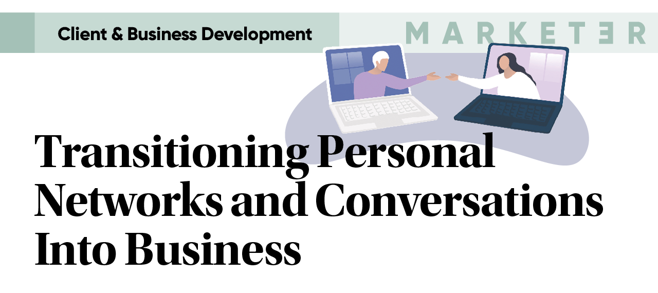 Transitioning Personal Networks Into Business