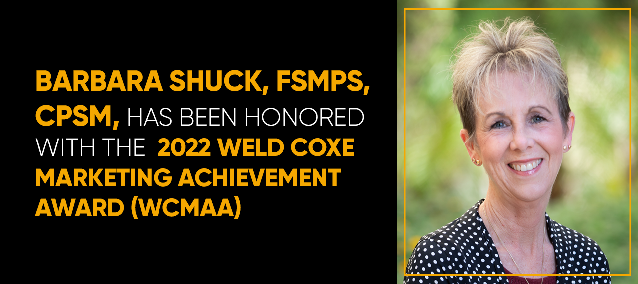 SMPS Recognizes Barbara Shuck With Its Highest Honor
